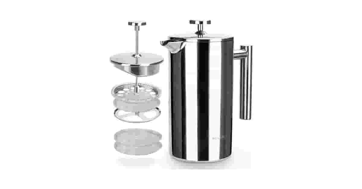 Cafeteiras de Prensa Francesa de Inox Reviews: A Melhor