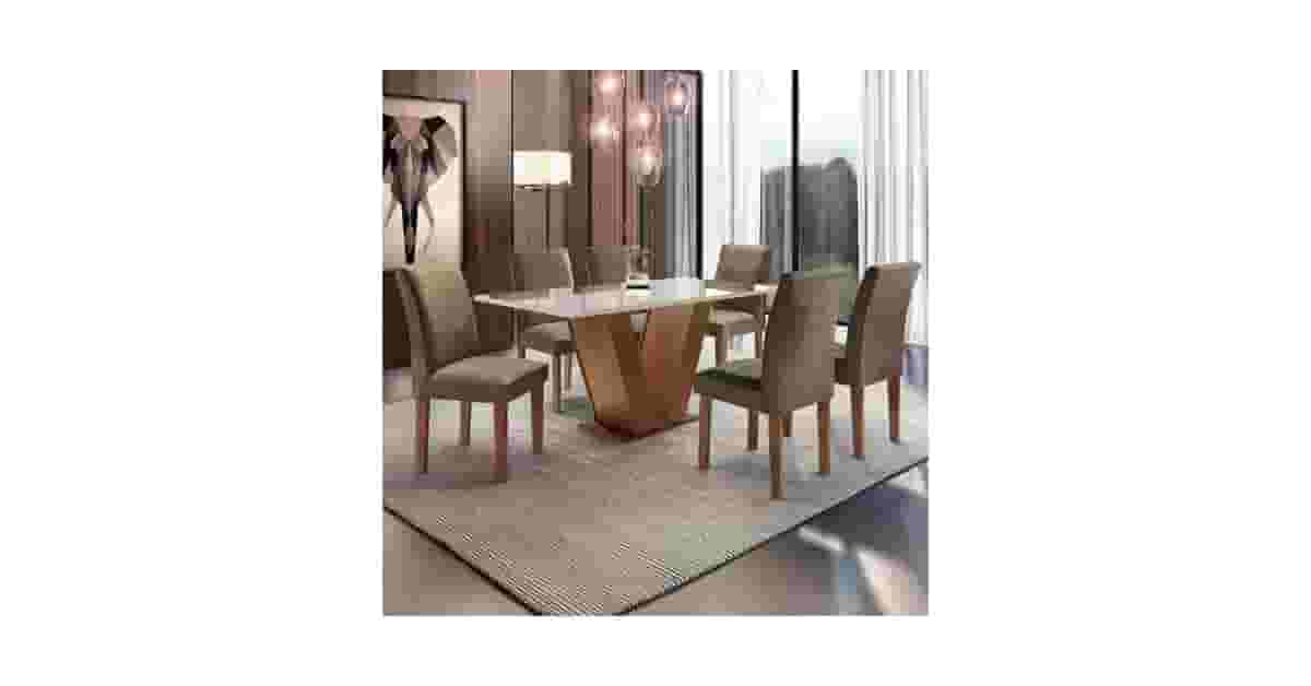 Melhores mesas de 6 cadeiras: 10 Opções Duráveis