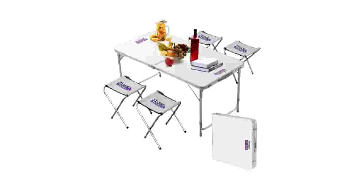 Mesas de Camping Dobráveis com Bancos Reviews: Análise