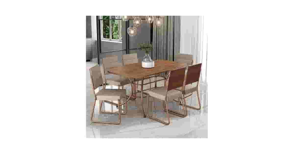 Mesas de Jantar de 6 Lugares com Cadeiras Estofadas Reviews: Guia para Unir Conforto e Estilo