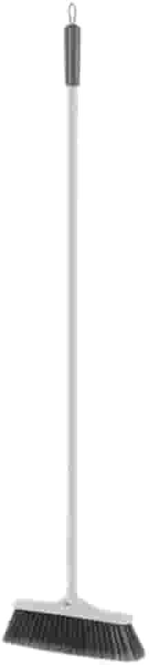 Vassoura Multiuso Com Cabo Aço Limpeza Interna Cerdas Macias Sintética Flow Piso Liso Porcelanato Madeira Laminado - Ou