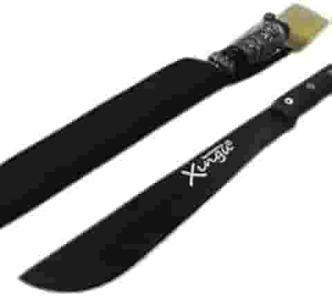 Facão Xingu de Alta Performance, Lâmina de Aço Carbono 32 cm, Cabo Ergonômico, Bainha de Nylon