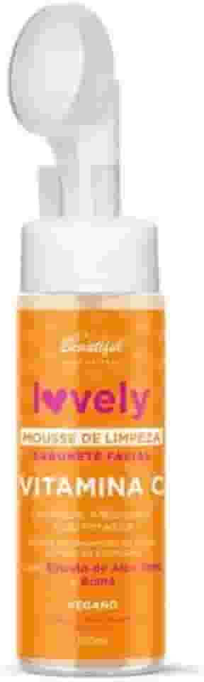 Sabonete Facial Mousse Espuma de Limpeza Vitamina C Face Beautiful Vegano 150ml