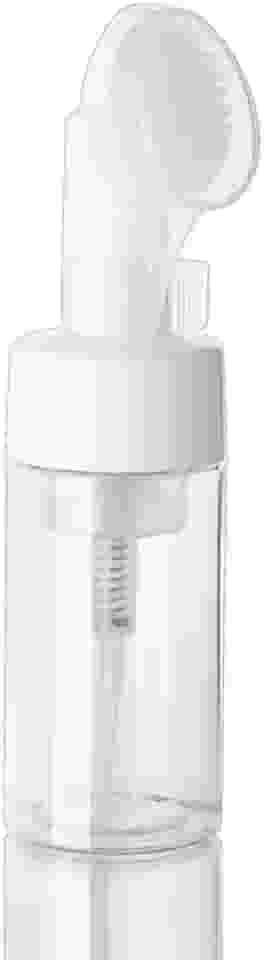 Frasco Pump Espumador com Escova de Silicone - 100ml para Skincare, Limpeza Facial Profunda e Economia de Cosméticos