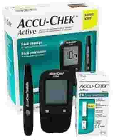 Kit Medidor De Glicose Accu-chek Active Roche