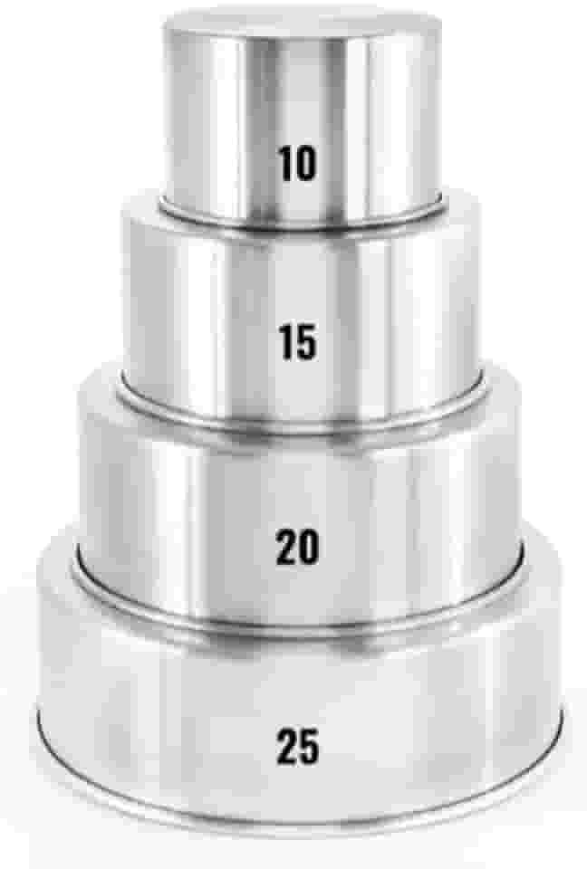 Kit Forma Assadeira Redonda Alta Bolo 10-15-20-25