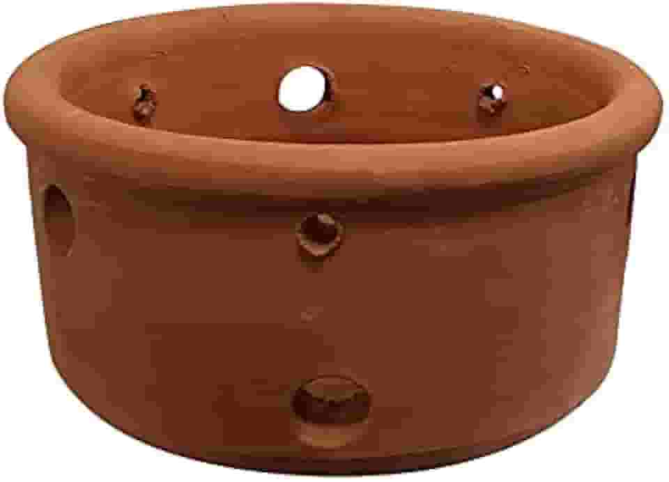 Vaso Cerâmica Furado Orquídea 11x22cm