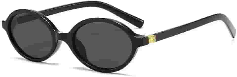 Óculos De Sol Oval Miu 2025 Acetato Espelhado Uv