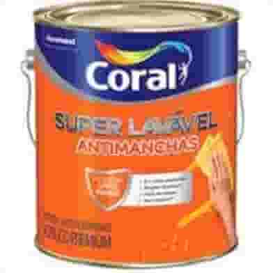 Tinta Acrílica Super Lavável Coral Branco - 3,2 Litros