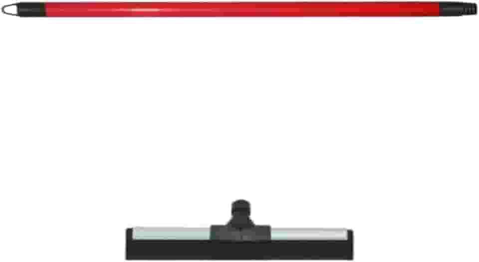 1 Rodo Duplo Metal 40cm com Cabo | EVA Reforçado Puxa Seca | Limpa Piso Porcelanato e Cerâmica | Multiuso para Banheiro, Cozinha e Área de Serviço