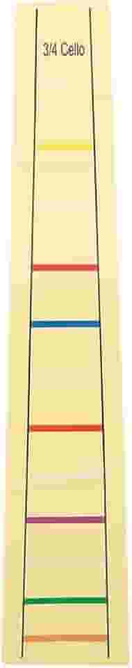 Adesivos de etiqueta de escala de violoncelo tamanho 3/4 – Adesivo removível para dedo de violoncelo marcadores de posição dos dedos para iniciantes