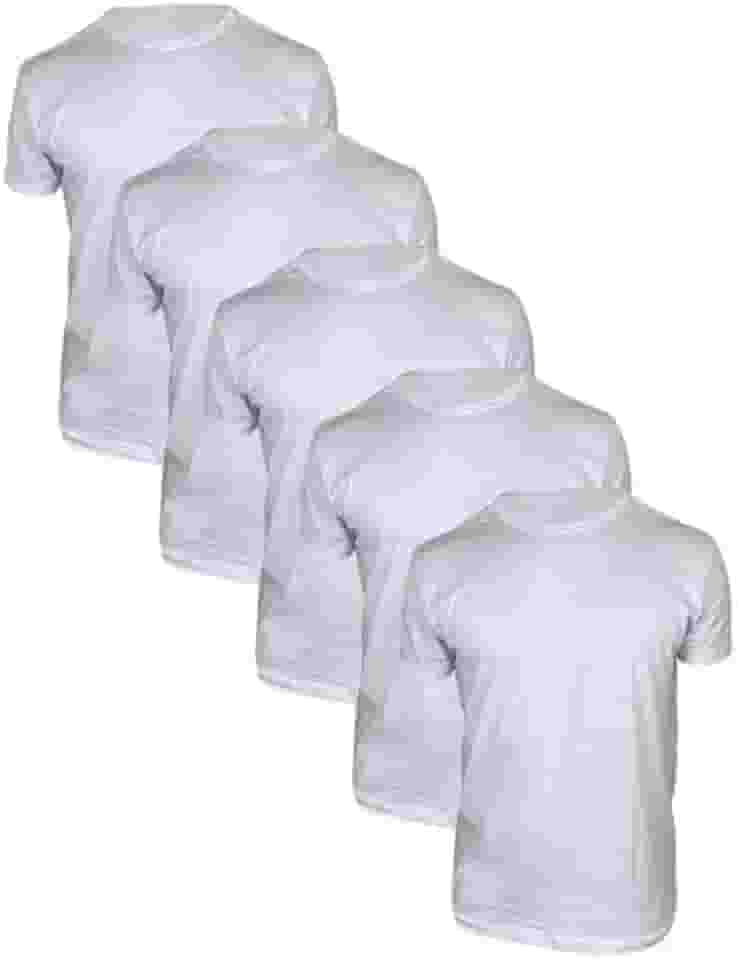 Kit 5 Camisetas Masculinas Algodão Premium Básicas Lisas