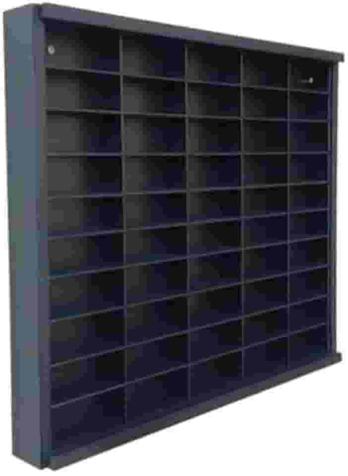 Display para Coleção com 50 Nichos Escala 1:64, Expositor com Tampa para Melhor Proteção e Visualização