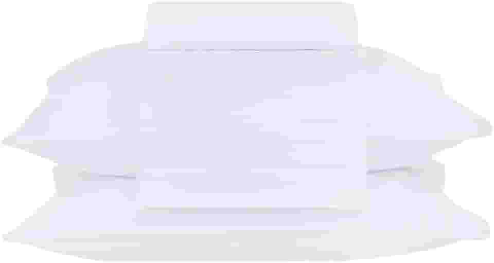 Buddemeyer Jogo de Cama Casal Percal 180 Fios Basic Percalle 100% Algodão Penteado Branco 4 peças