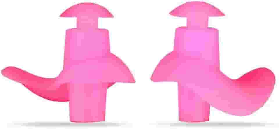 Protetor de Ouvido para Natação em Silicone Flexível, Tampão Auricular - Adulto e Infantil (Rosa, Infantil)