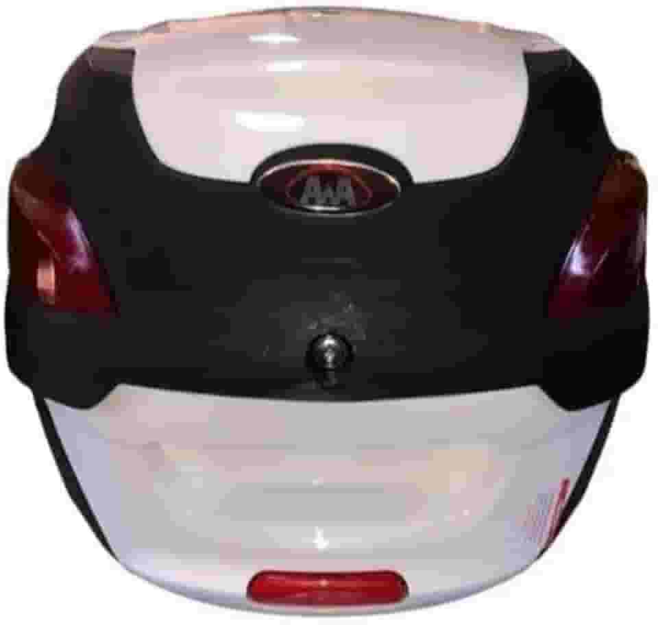 Baú Para Moto 41 Litros Original | Com Base Para FixaçãO | Capacidade MéDia(Branco)