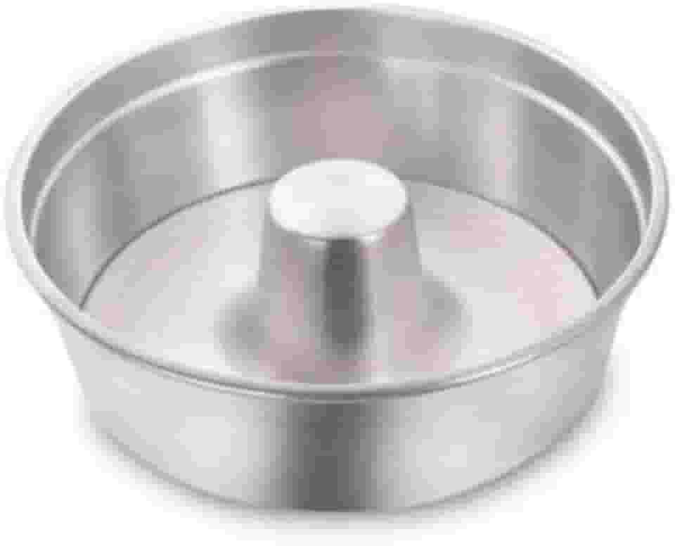 Forma Assadeira Redonda Para Bolo Tortas e Pudim Com Canudo 30cm em Aluminio