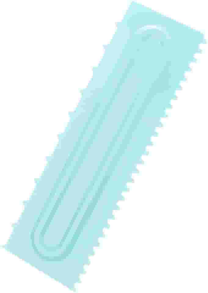 Espátula De Bolo Plástico Para Alisar E Decorar Silver Chef
