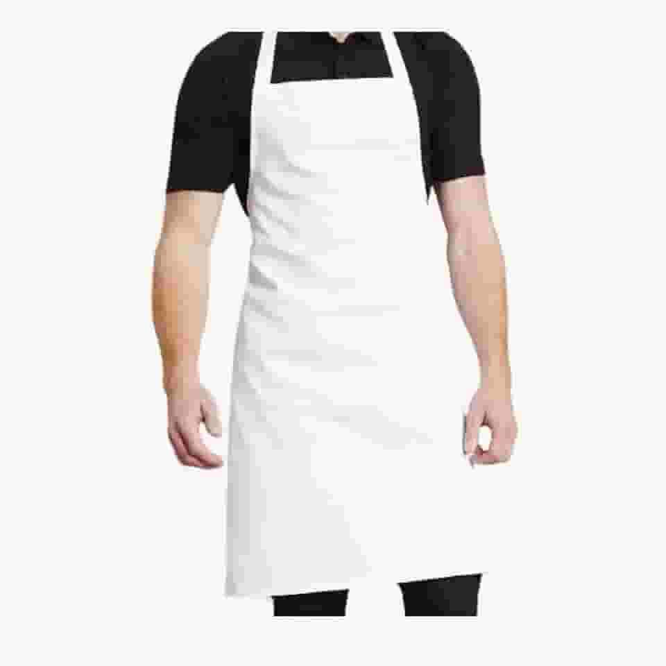 ISAMAR Avental De Frente Tecido Oxford Branco 85x60