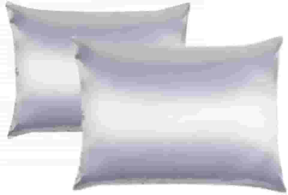 Kit 2 fronhas de cetim seda cabelo cacheado anti frizz (branco)