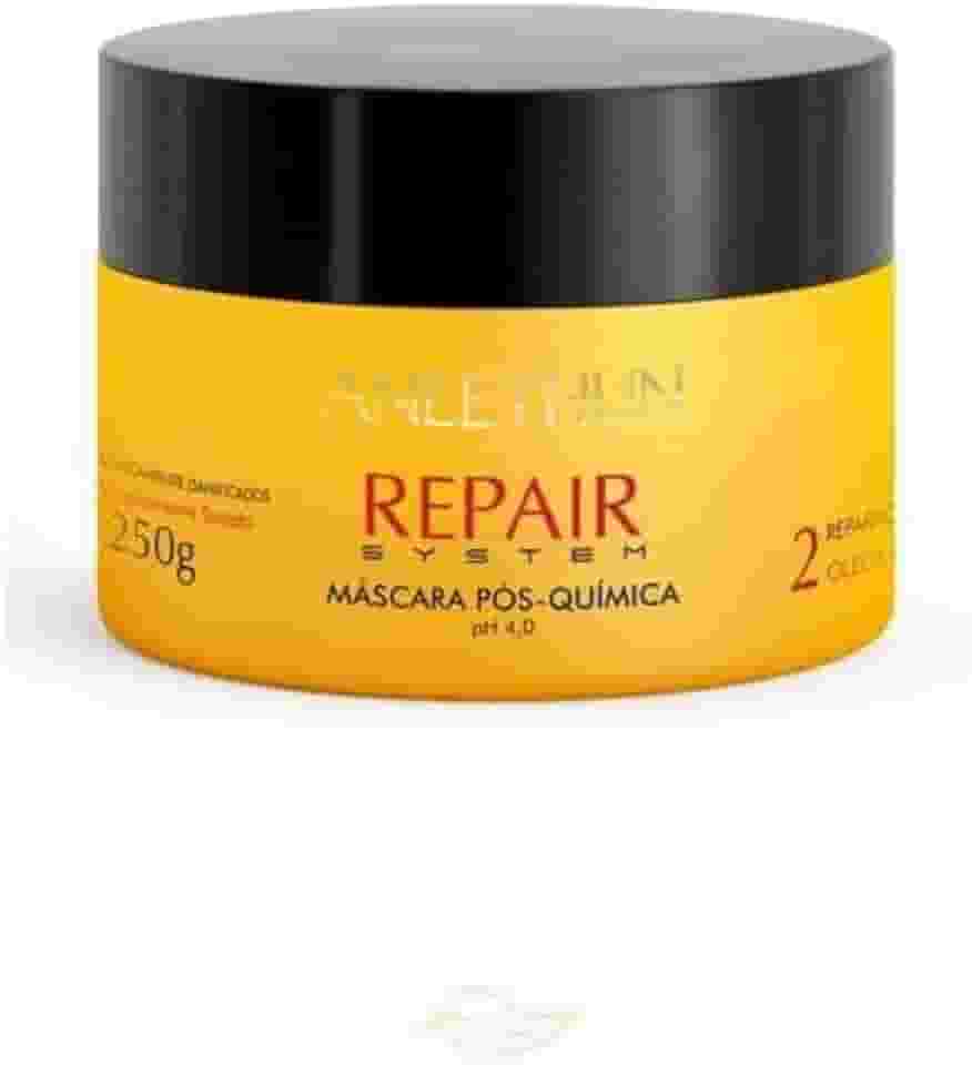 Máscara Repair System Aneethun 250g, Tratamento Pós-Química com Óleos Reparadores, Hidratação Profunda, Nutrição Intensiva e Reparação de Danos Capilares, Prevenção da Quebra, Frizz e Pontas Duplas, Devolvendo Força, Maciez e Brilho aos Fios.