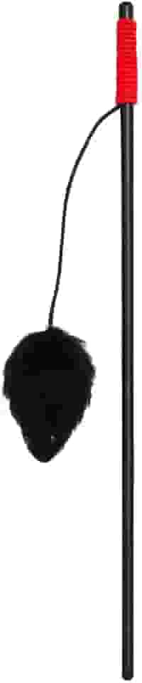 Brinquedo Interativo Premium Para Gatos Varinha Com Ratinho De Pelúcia E Elástico 47cm Divertido Estimulante Seguro Leve Flexível Resistente Ideal Para Gatos Filhotes Adultos Exercício Caça