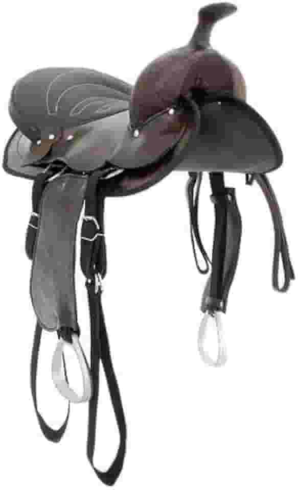 Sela Americana Marrom Simples Arreada Cavalgada