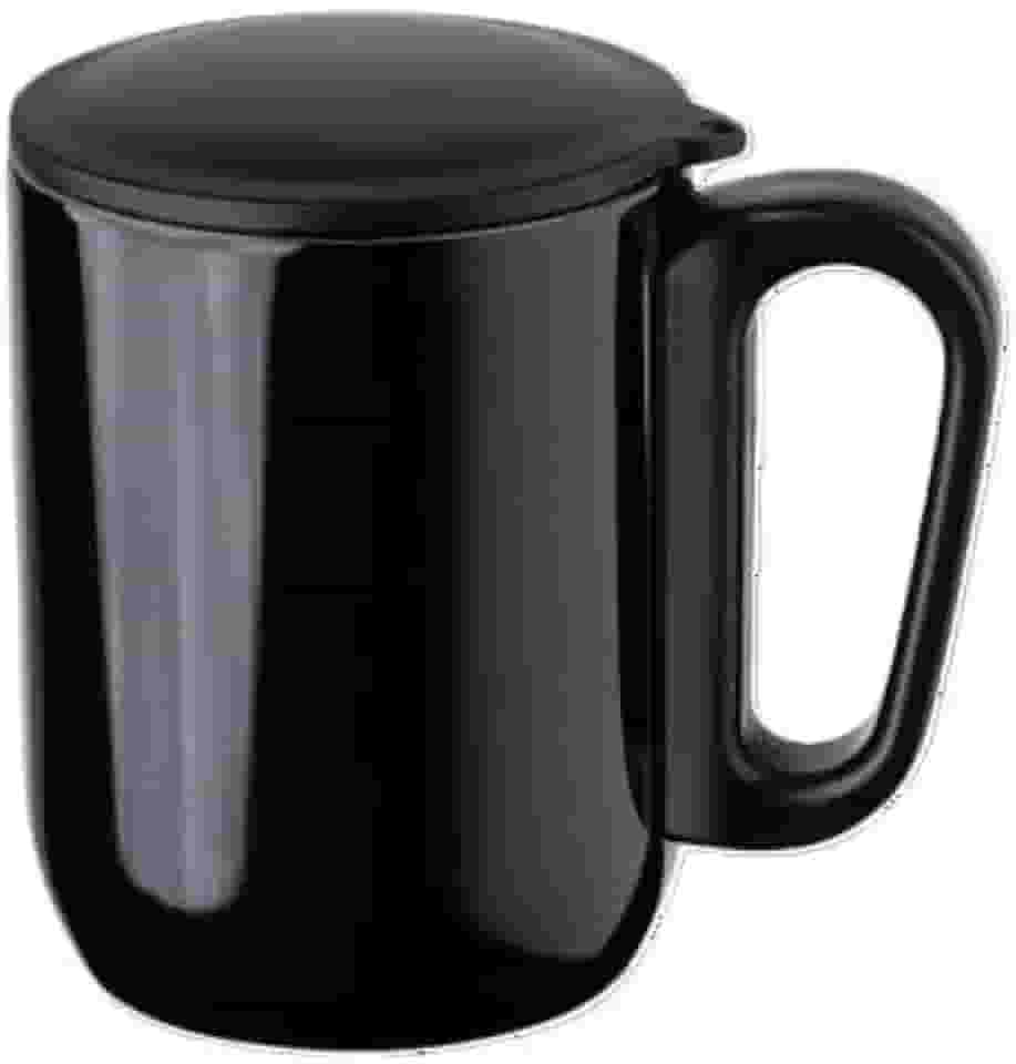 Caneca Inox Parede Dupla 230ml, Inox, Alça Ergonômica e base com EVA antiderrapante.