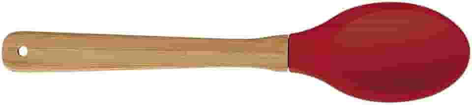 Mor - Colher Silicone e Bamboo Vermelha