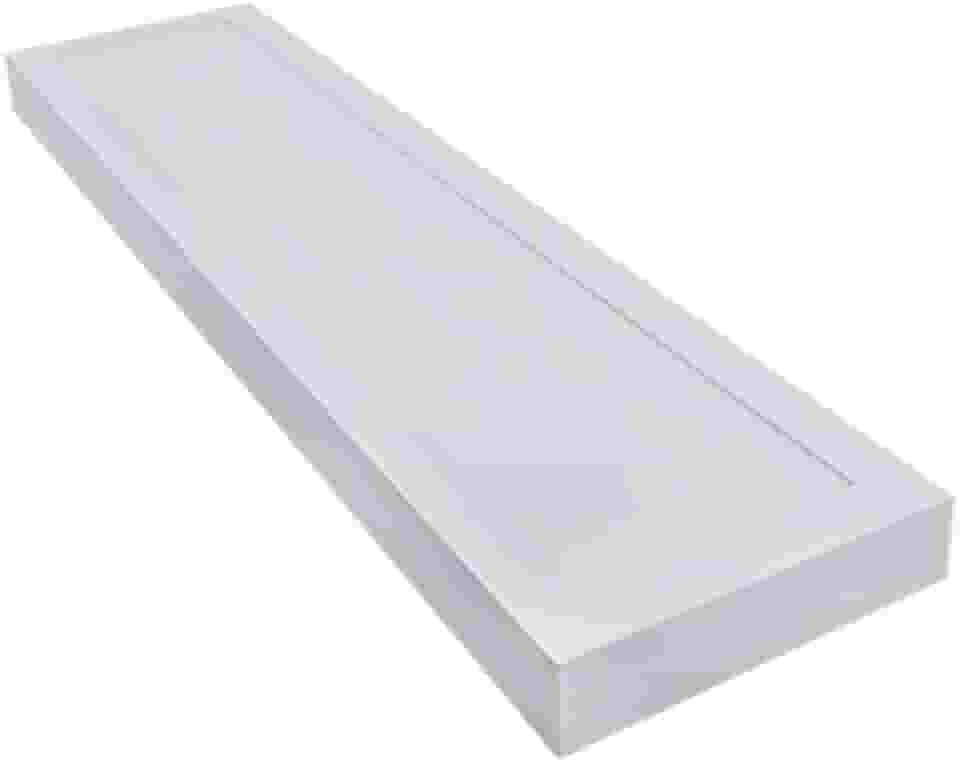 Painel Plafon Luminaria LED Sobrepor 25W - Retangular 60x15cm, Branco Frio (6500K), Bivolt