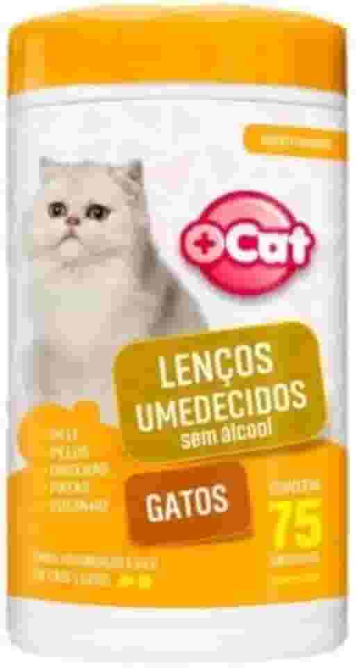 Lenço Umedecido Mais Cat Gatos c/ 75