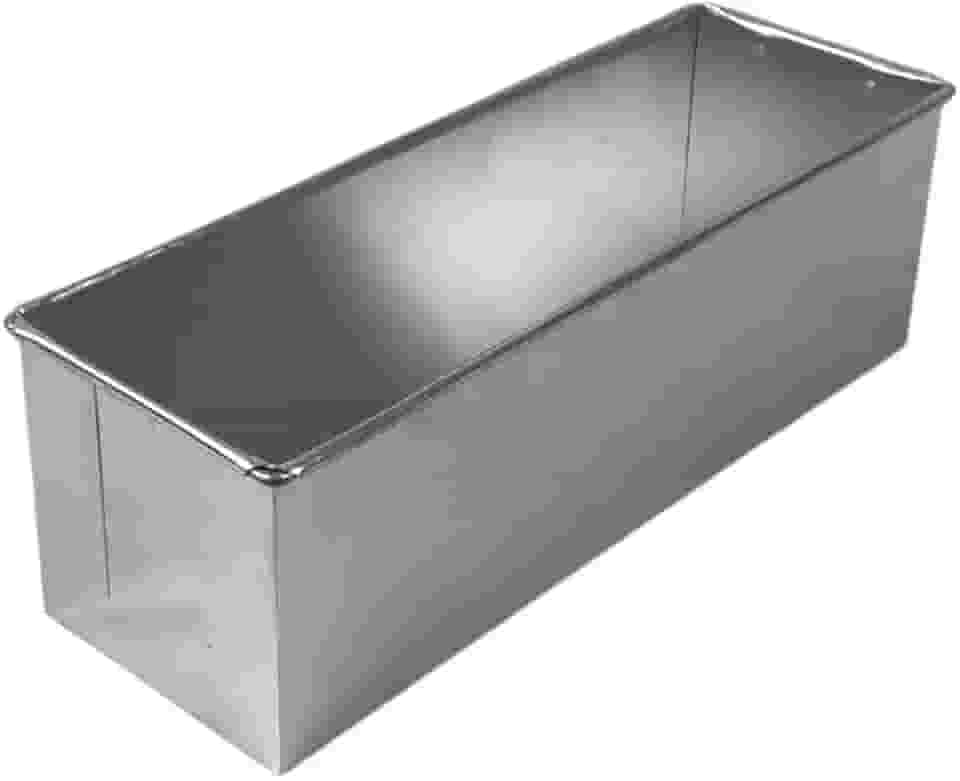 FORMA RETANGULAR PARA BOLO E PÃO CASEIRO 30X10X10 ALUMÍNIO