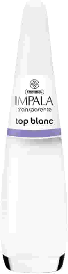 Esmalte Top Blanc, Impala Cosmeticos, Transparente/ Branco