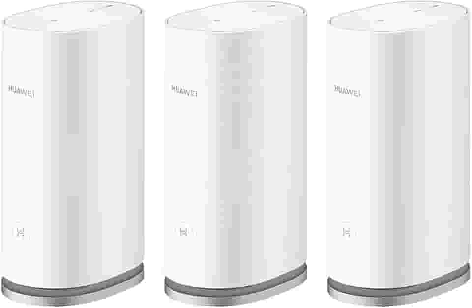 Roteador, HUAWEI WiFi Mesh 3, Wi-Fi 6 em Toda Casa com Até 3000Mbps, HarmonyOS Mesh+, Conexão com Um Toque, Branco,Kit com 3 unidades