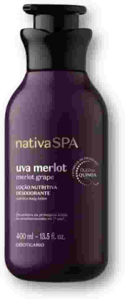 Loção Nutritiva Desodorante Nativa Spa Uva Merlot 400ml
