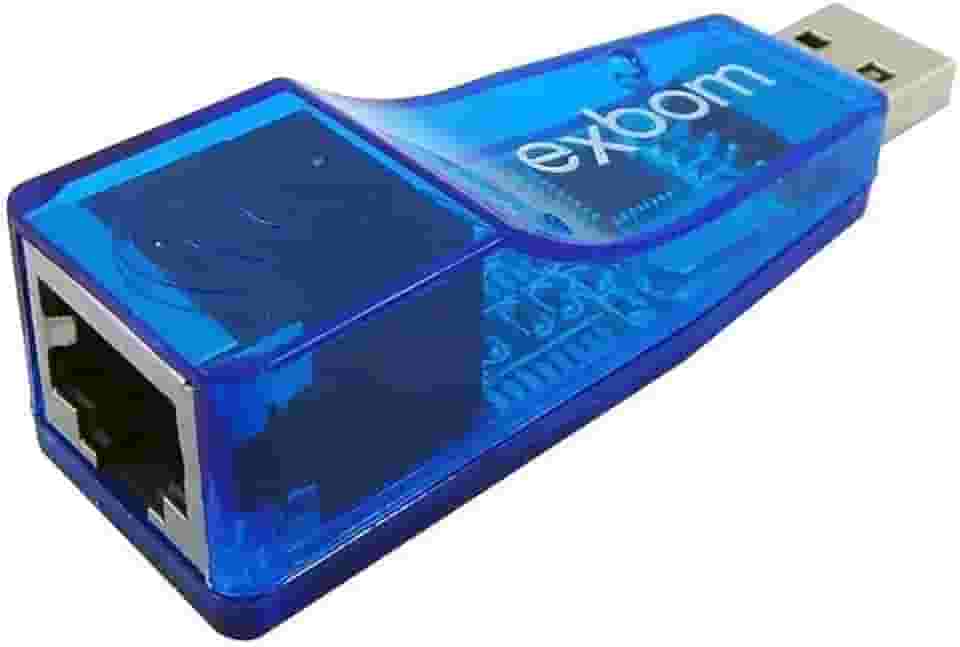 Adaptador USB para Lan Ethernet Cabeada Placa de Rede Externa RJ45 10/100 Exbom UL-100