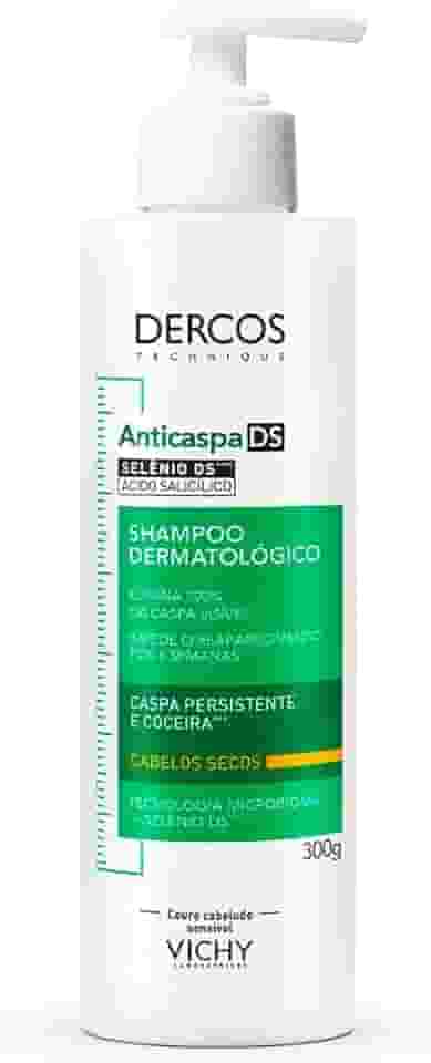 Vichy Dercos DS Shampoo Anticaspa, Tratamento para Cabelos Secos, Elimina 100% da Caspa Visível, Alivia a Coceira e Previne o Reaparecimento por 6 Semanas, 300g