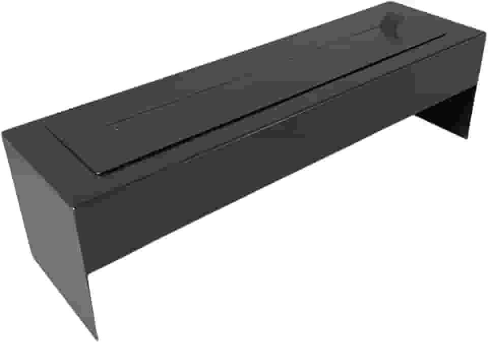 Lareira Ecológica Industrial Portátil Preta com 70 cm