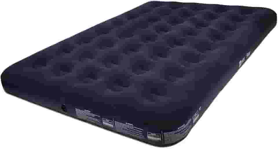 Nautika, Colchão inflável Star de Casal Sem Molas, com Válvula de Enchimento, Travesseiro Embutido, Ideal para Camping, Viagens, Trilhas, Estilo Clássico Suporta Até 250kgs