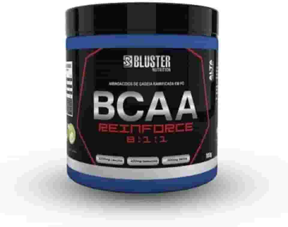 Bluster Nutrition, BCAA 8:1:1, Aminoácidos essenciais + vitamina B6, Reinforce, em pó, Sabor limão, 300 gramas