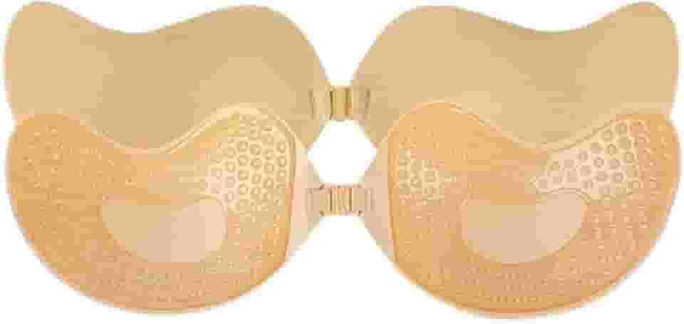 1 sutiã feminino invisível push up, costas nuas, reutilizável, de silicone, autoadesivo, sem alças, sutiã, roupa íntima