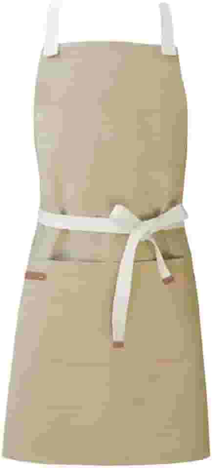Genérico, Avental Bege Caqui Algodao Restaurante Cafeteria Bar Vegano
