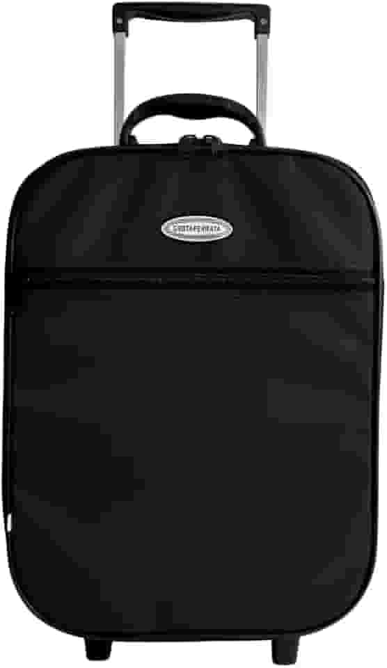 Mala de viagem bordo 10Kg padrão Anac forrada e resistente (Preto)