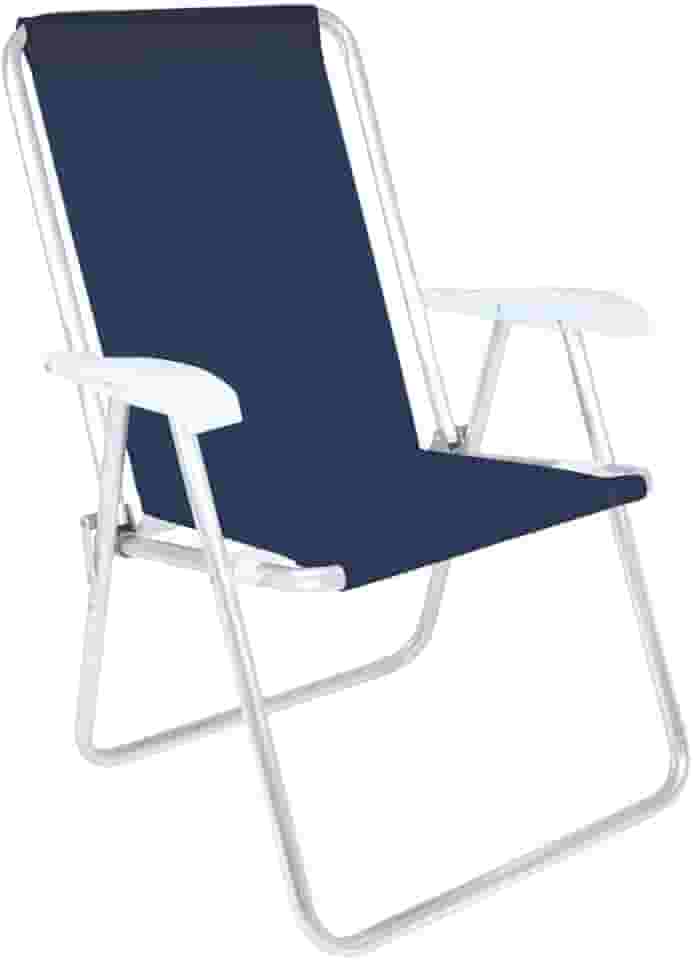 Mor - Cadeira Alta Conforto Sannet Alumínio Azul Marinho