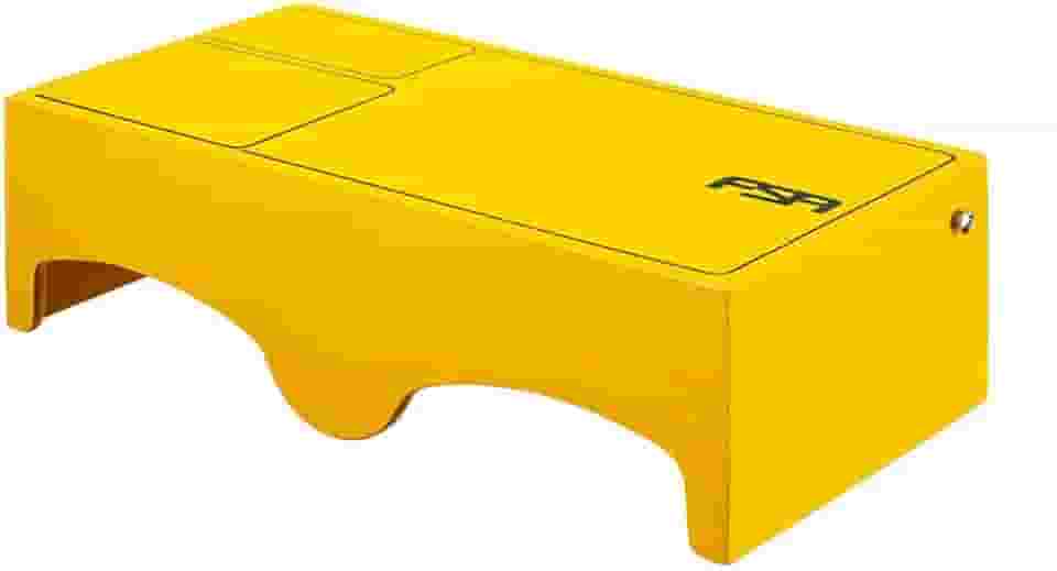 Cajon de Colo com Bongo Acoplado Híbrido 2 em 1 Encaixe Para Correia Profissional Com Captação Plug and Play CAJON DE COLO HIBRIDO AMARELO FCB23