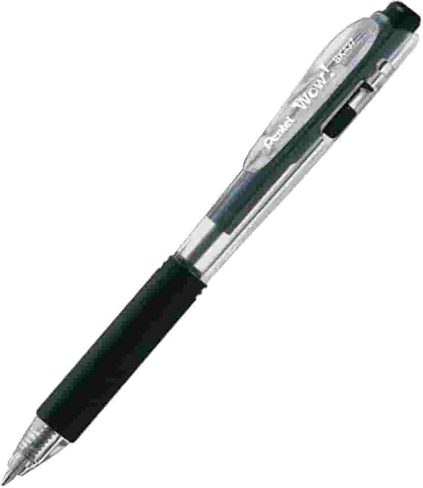 Pentel Caneta Esferográfica Wow 0.7mm Preta SM/BK437-A