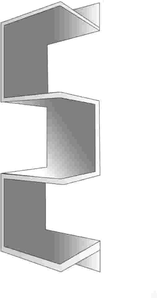 Prateleira De Canto Reto Mdf Branco Estante Livros Nicho