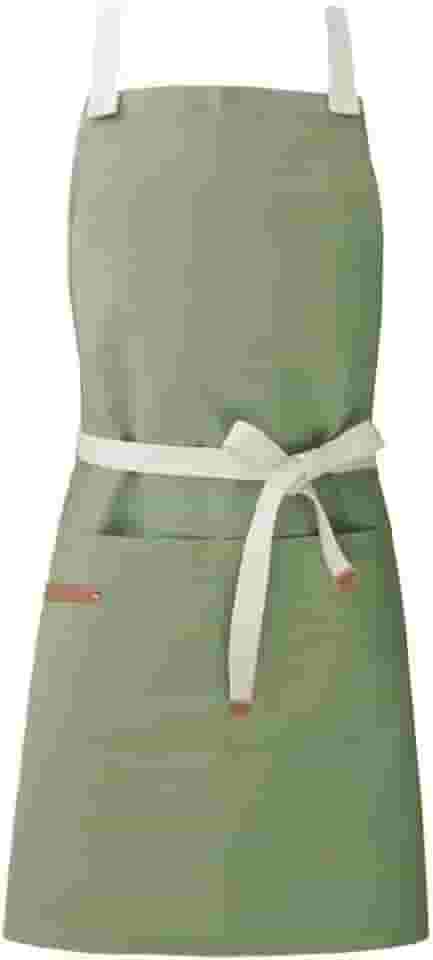 Avental Verde Cha Matte Algodao Cafeteria Bar Vegano 1un