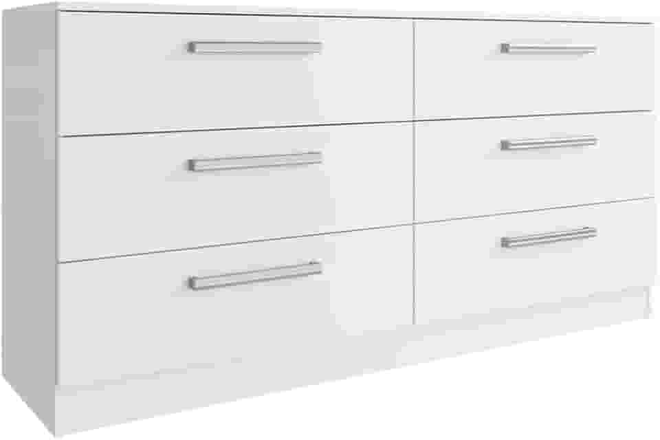 Comoda Madesa 3435092 6 Gavetas Branco SE