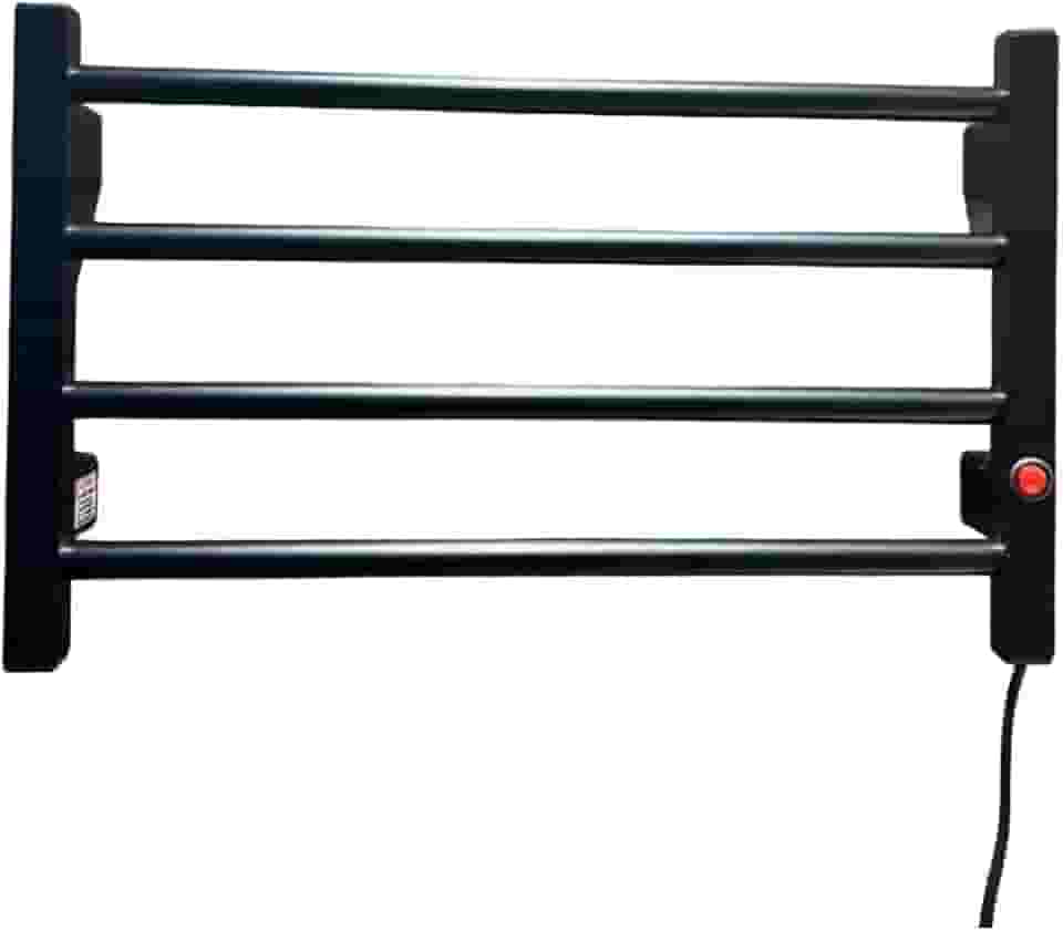 Toalheiro Térmico Aquecedor de Toalhas 4 Barras- Com Seletor de Voltagem 110/220 (PRETO)